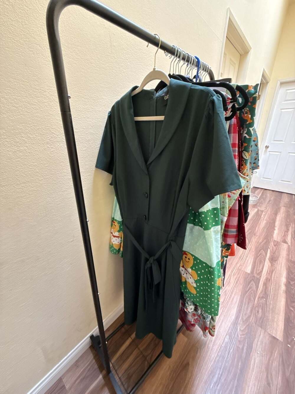 Collectif London Green Vintage style Dress Size 4XL UK 22